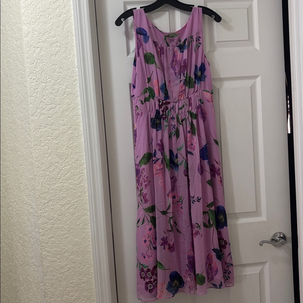 Talbots Lilac Floral Dress - Picture 4 of 4